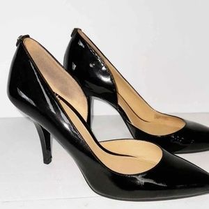 MICHAEL KORS Black Patent Pump Leather NATHALIE FLEX High 9